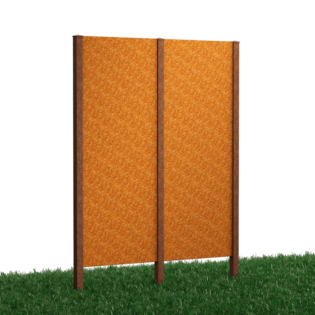 Metallsichtschutz Pesa 2er Set zum Einbetonieren Modell | Cortenstahl Metallsichtschutz Pesa 2er Set zum Einbetonieren Modell | Cortenstahl