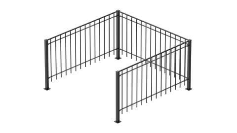 Geländer Padua als 3D-Modell | Pulverbeschichtet anthrazit