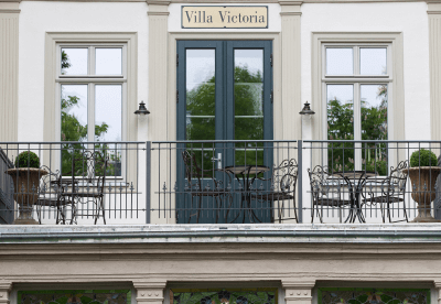 Geländer Lucca auf Balkon | Pulverbeschichtet Anthrazit