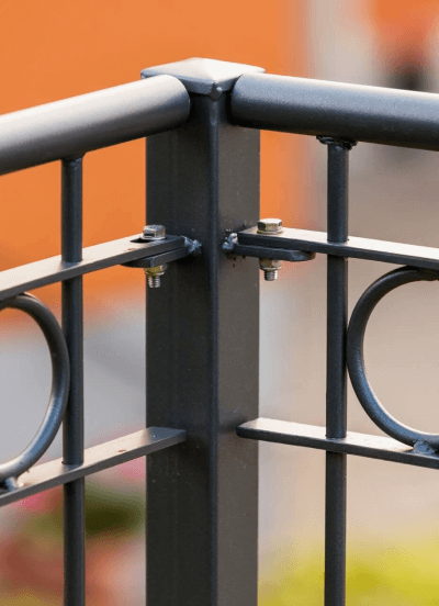 Geländer Belluno als Detailansicht | Pulverbeschichtet Anthrazit