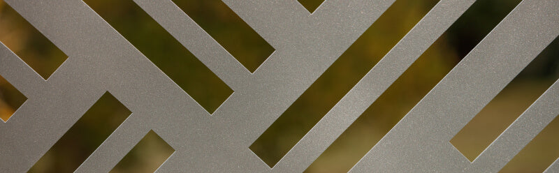 Metallsichtschutz Reno Nahaufnahme | Pulverbeschichtet anthrazit