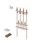 Steckzaun Lucca als Set in unbeschichtet als 3D-Modell