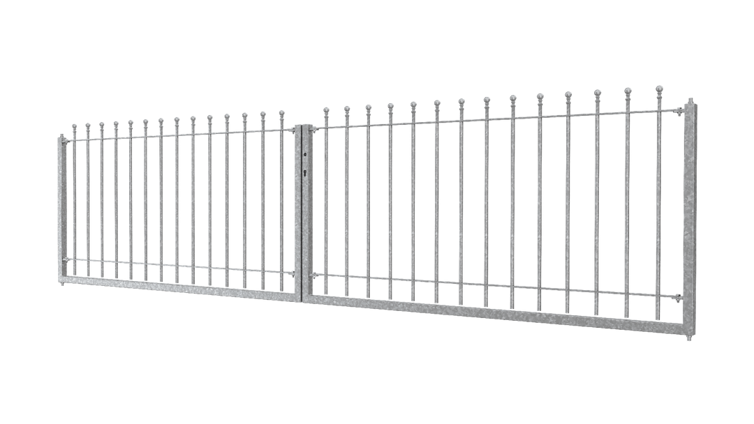 Zweiflügeliges Tor Ancona als 3D Modell | Feuerverzinkt Zweiflügeliges Tor Ancona als 3D Modell | Feuerverzinkt