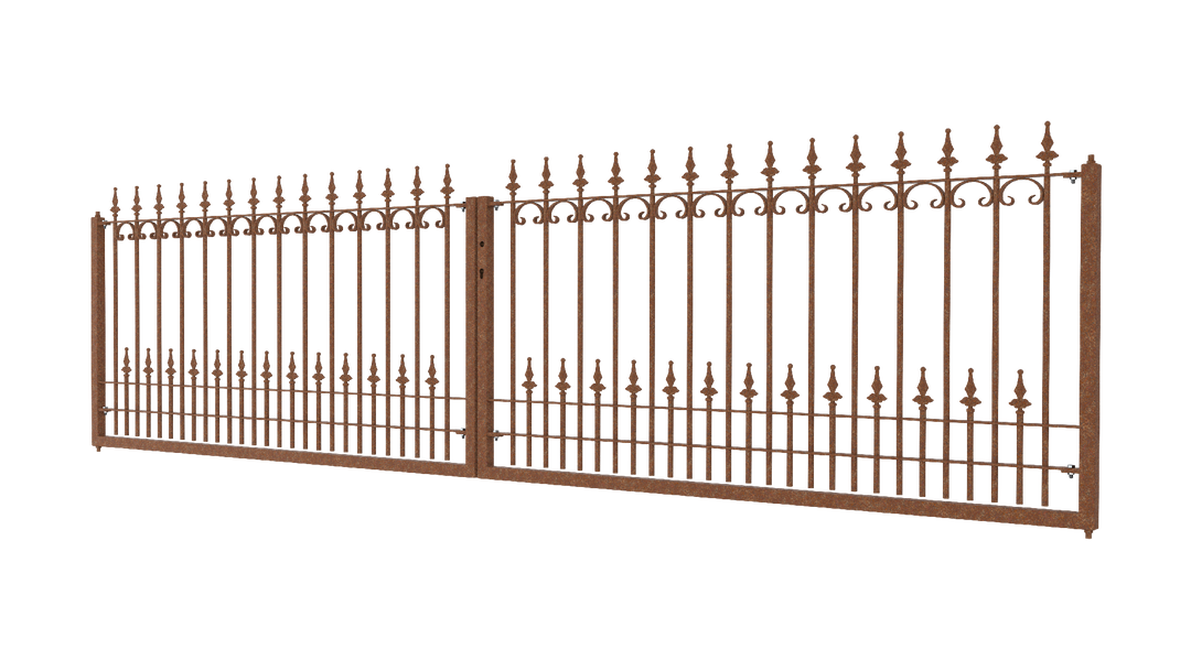 Zweiflügeliges Tor Lucca als 3D Modell | Unbeschichtet Zweiflügeliges Tor Lucca als 3D Modell | Unbeschichtet