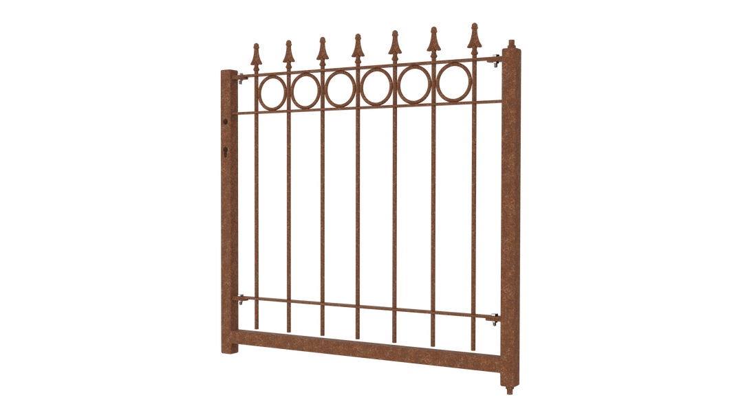 Gartentor Belluno 3D Modell | Unbeschichtet Gartentor Belluno 3D Modell | Unbeschichtet