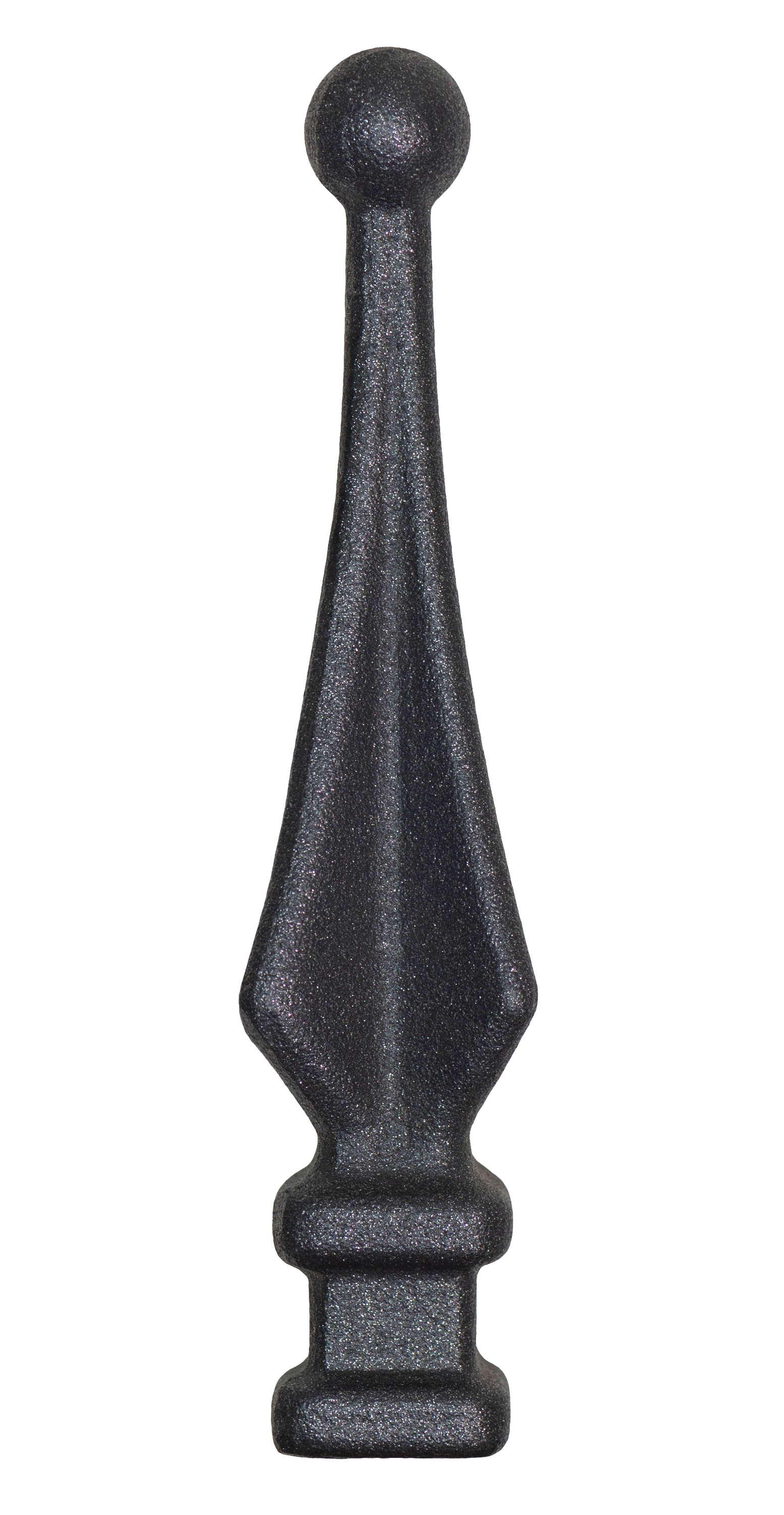 Zierspitze Stab in pulverbeschichtet anthrazit