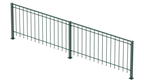 Geländer Ancona als 3D-Modell | Pulverbeschichtet Sonderfarbe RAL 6005 Moosgrün
