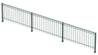 Geländer Ancona als 3D-Modell | Pulverbeschichtet Sonderfarbe RAL 6005 Moosgrün