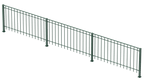 Geländer Padua als 3D-Modell | Pulverbeschichtet Sonderfarbe RAL 6005 Moosgrün