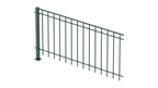 Geländer Padua als 3D-Modell | Pulverbeschichtet Sonderfarbe RAL 6005 Moosgrün