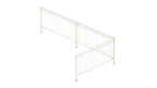 Geländer Ancona als 3D-Modell | Pulverbeschichtet Sonderfarbe RAL 9010 Reinweiß