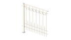Geländer Lucca als 3D-Modell | Pulverbeschichtet Sonderfarbe RAL 9010 Reinweiß