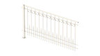 Geländer Lucca als 3D-Modell | Pulverbeschichtet Sonderfarbe RAL 9010 Reinweiß