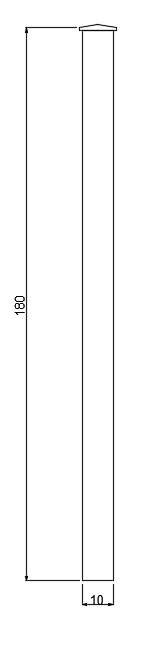 Technische Zeichnung Torpfosten