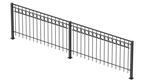 Geländer Belluno als 3D-Modell | Pulverbeschichtet anthrazit