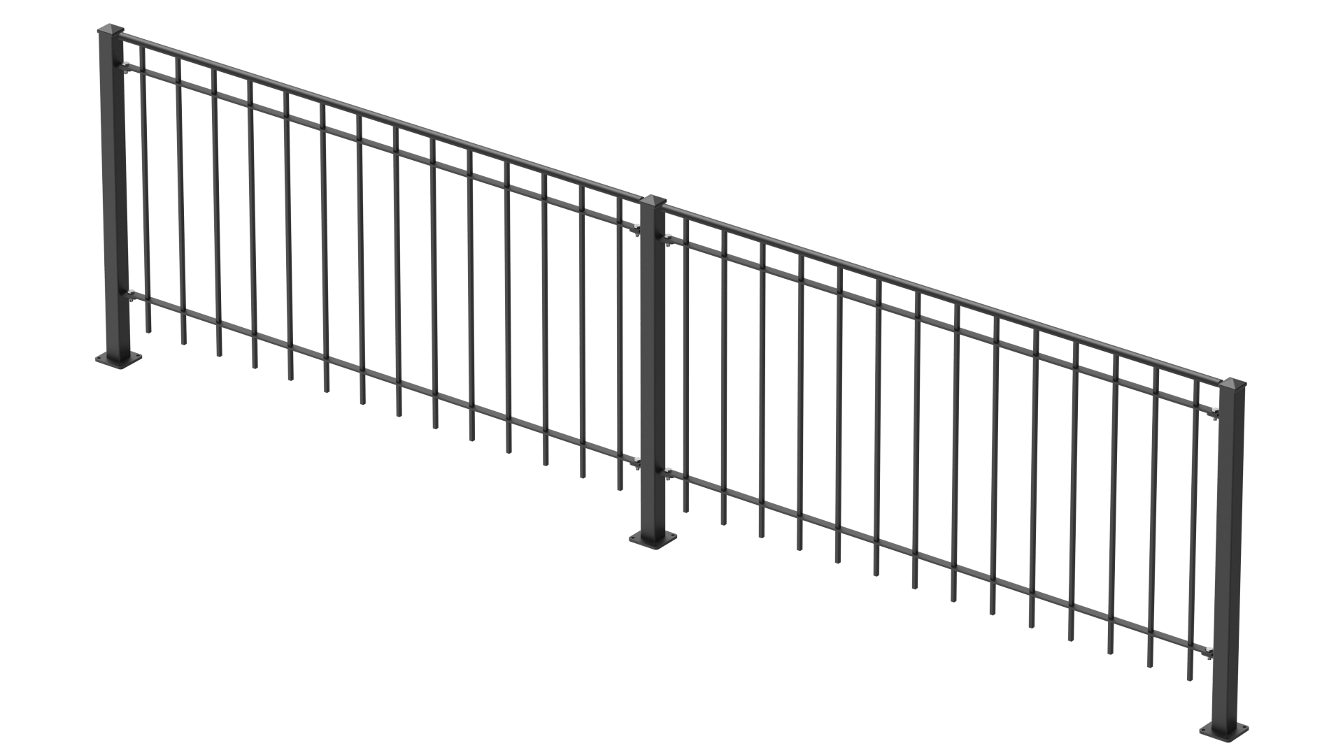 Geländer Padua als 3D-Modell | Pulverbeschichtet anthrazit