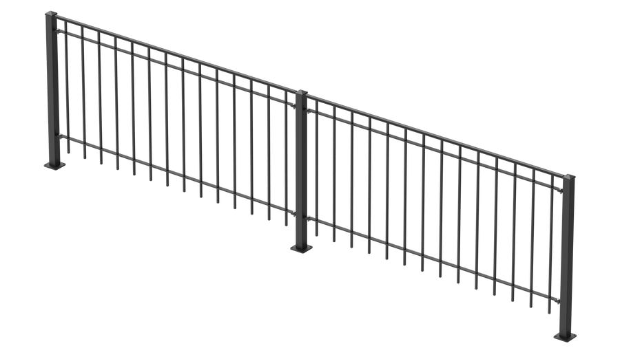 Geländer Padua als 3D-Modell | Pulverbeschichtet anthrazit