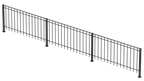 Geländer Padua als 3D-Modell | Pulverbeschichtet anthrazit