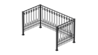 Geländer Lucca als 3D-Modell | Pulverbeschichtet anthrazit