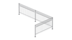 Geländer Belluno als 3D-Modell | Feuerverzinkt