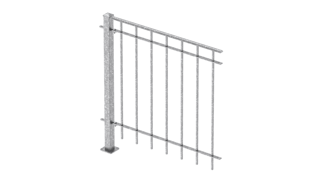 Geländer Padua als 3D-Modell | Feuerverzinkt