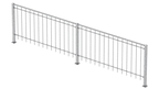 Geländer Ancona als 3D-Modell | Feuerverzinkt