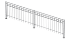 Geländer Belluno als 3D-Modell | Feuerverzinkt