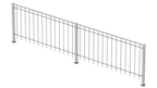 Geländer Padua als 3D-Modell | Feuerverzinkt