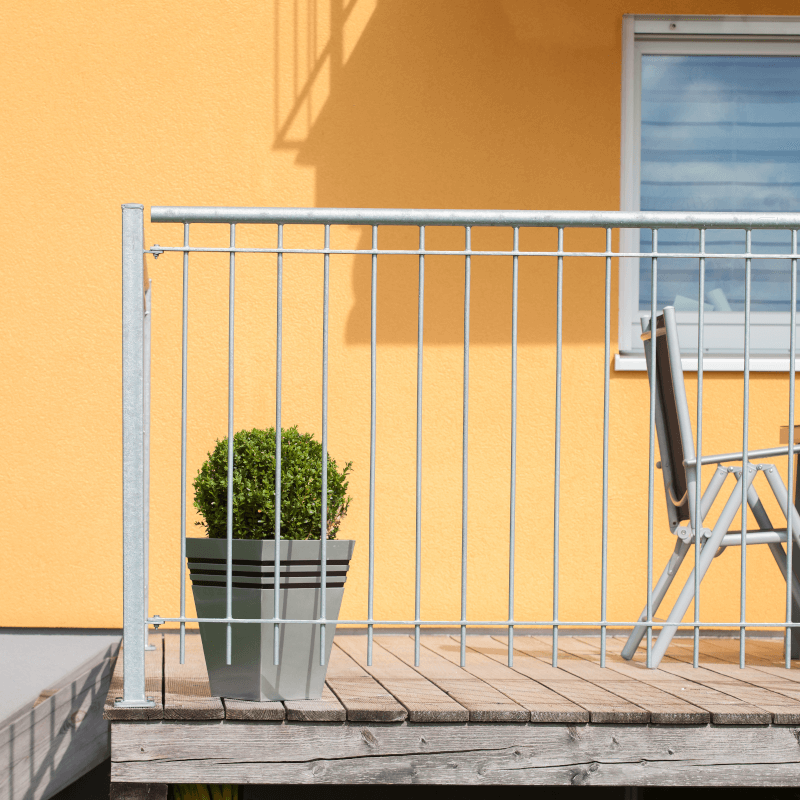 Geländer Ancona auf einer Terrasse | Feuerverzinkt