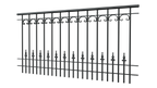 Geländer Lucca als 3D-Modell | Pulverbeschichtet Sonderfarbe RAL 9005 Tiefschwarz