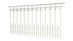 Geländer Lucca als 3D-Modell | Pulverbeschichtet Sonderfarbe RAL 9010 Reinweiß