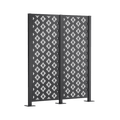 Metallsichtschutz Roya 2er Set zum Aufschrauben Modell | Cortenstahl