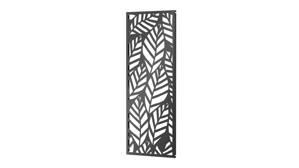 Sichtschutz Livenza als 3D-Modell | Pulverbeschichtet Sonderfarbe RAL 7016 Anthrazitgrau