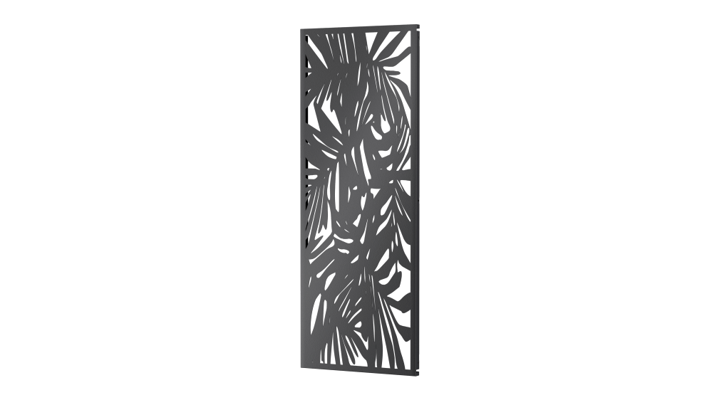 Sichtschutz Tanaro als 3D-Modell | Pulverbeschichtet Sonderfarbe RAL 7016 Anthrazitgrau