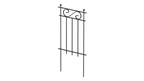 Steckzaun Balerna als Set in pulverbeschichtet Sonderfarbe RAL 9005 Tiefschwarz als 3D-Modell