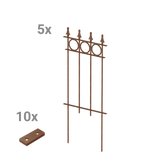Steckzaun Belluno als Set in unbeschichtet als 3D-Modell