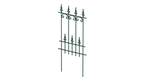 Steckzaun Lucca in pulverbeschichtet Sonderfarbe RAL 6005 Moosgrün als 3D-Modell
