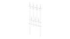 Steckzaun Lucca in pulverbeschichtet Sonderfarbe RAL 9010 Reinweiss als 3D-Modell