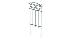 Steckzaun Rosa in pulverbeschichtet Sonderfarbe RAL 6005 Moosgrün als 3D-Modell