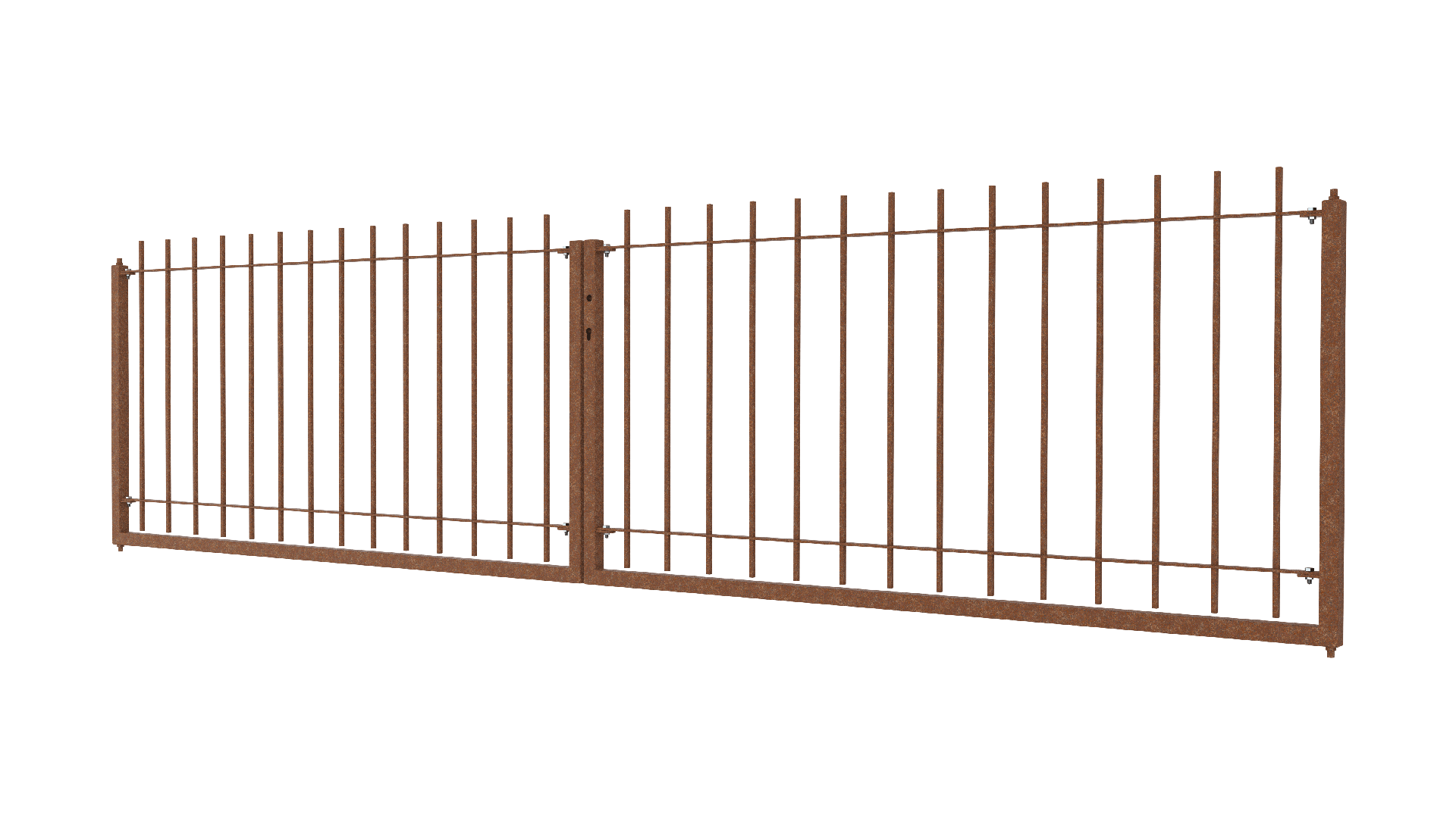 Zweiflügeliges Tor Padua als 3D Modell | Unbeschichtet
