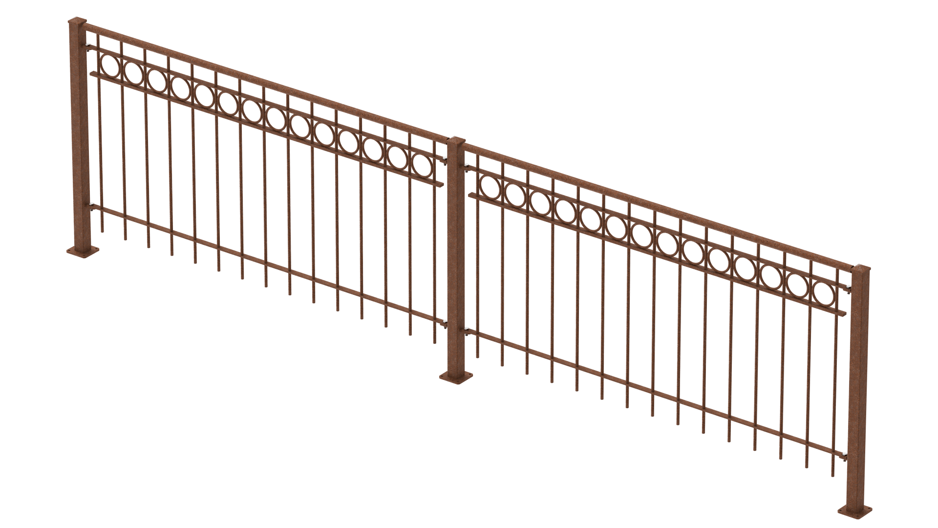 Geländer Belluno als 3D-Modell | Unbeschichtet