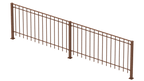 Geländer Padua als 3D-Modell | Unbeschichtet
