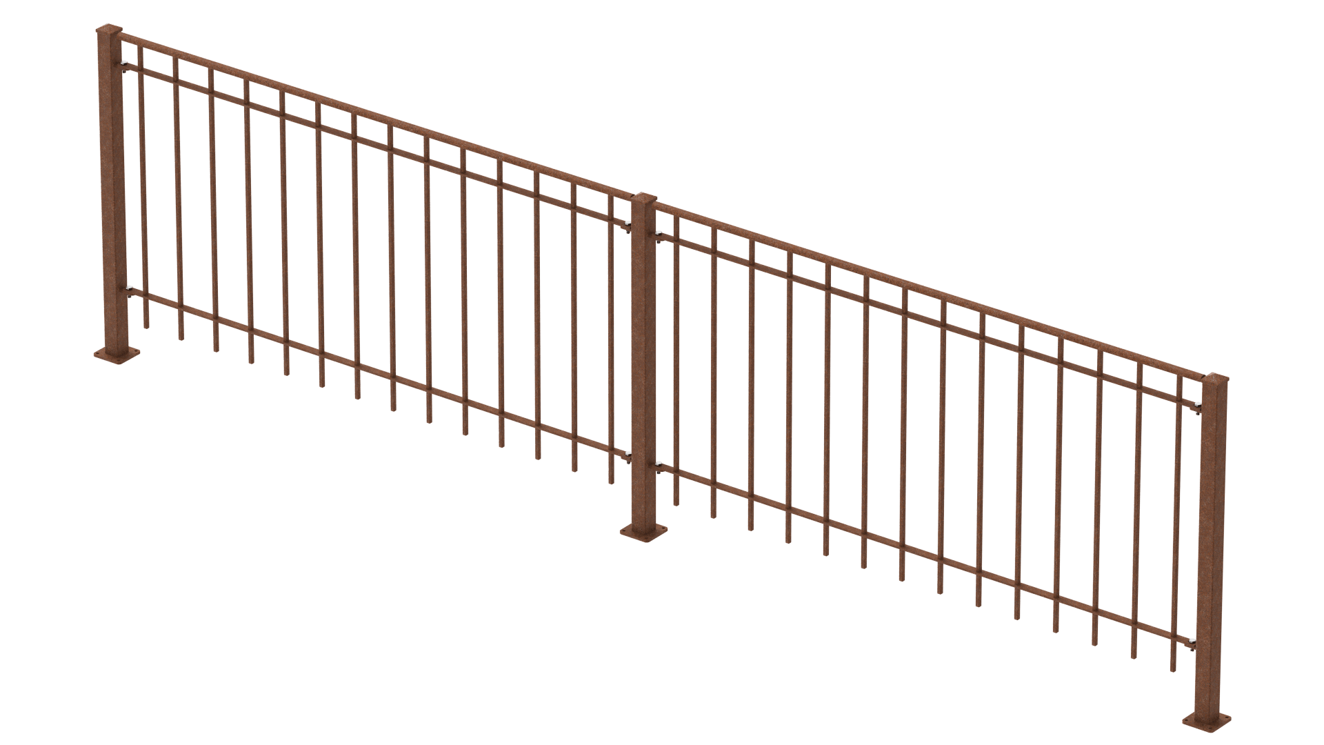 Geländer Padua als 3D-Modell | Unbeschichtet