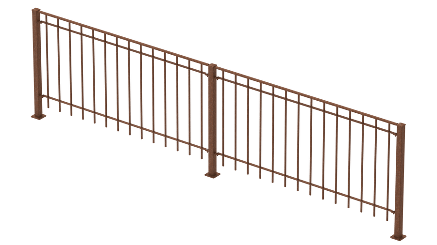 Geländer Padua als 3D-Modell | Unbeschichtet