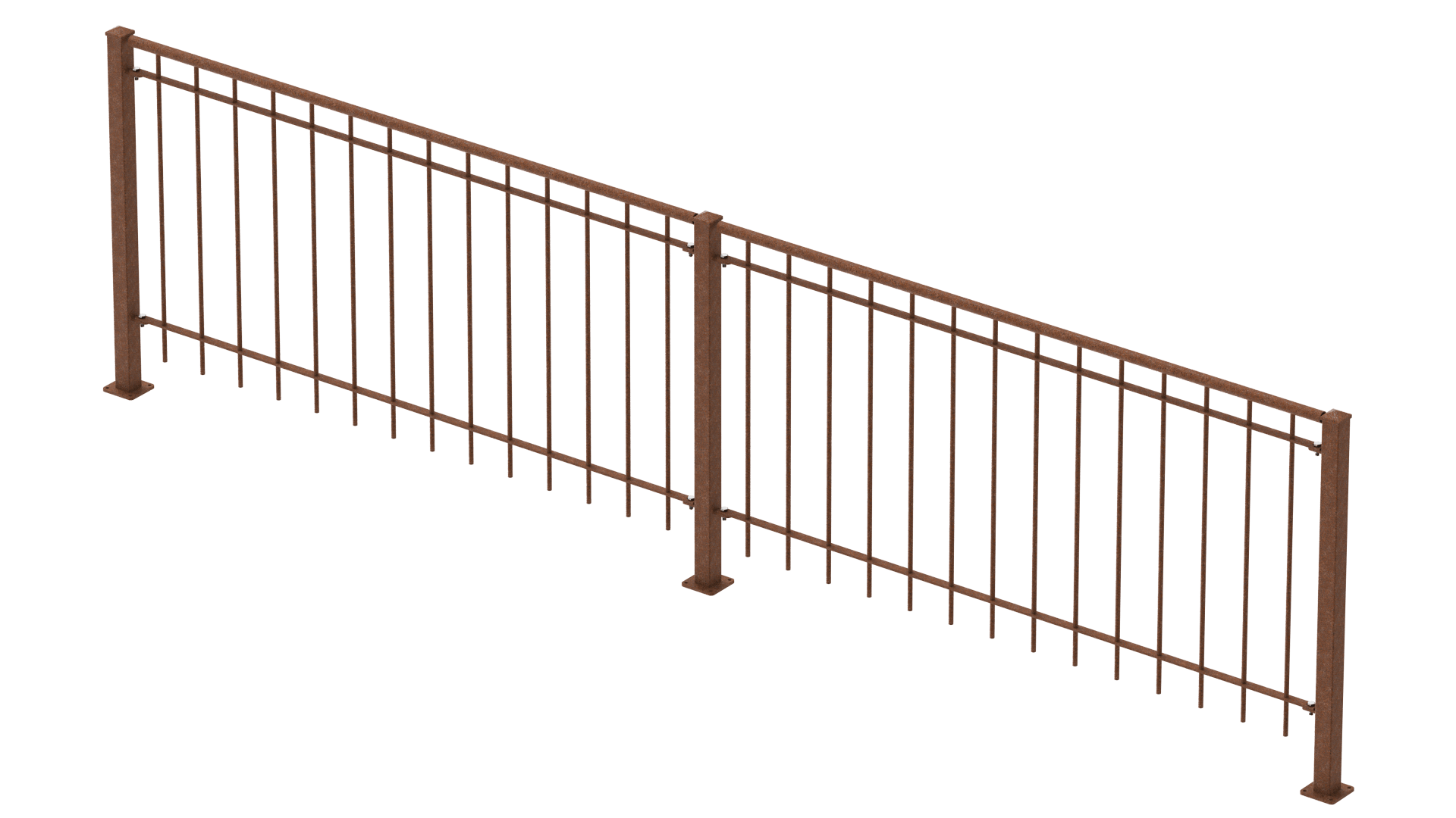 Geländer Ancona als 3D-Modell | Unbeschichtet