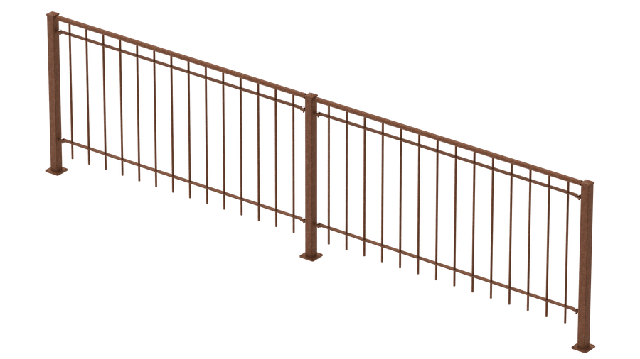 Geländer Ancona als 3D-Modell | Unbeschichtet