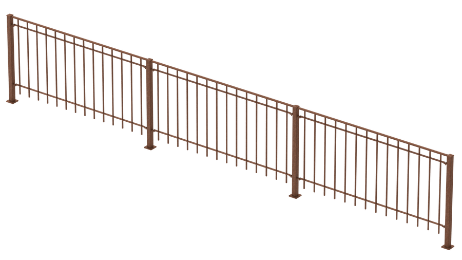 Geländer Padua als 3D-Modell | Unbeschichtet