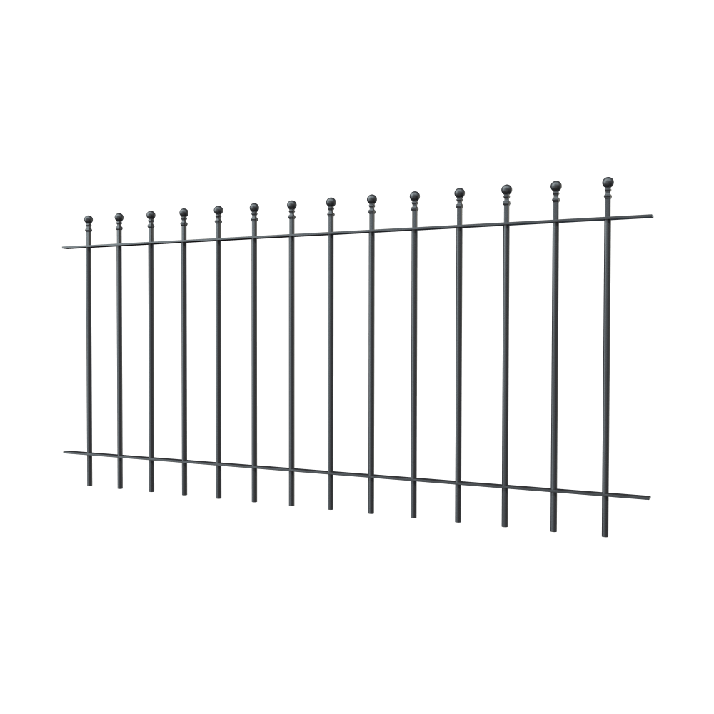 Zaun Ancona | Pulverbeschichtet RAL 7016 Anthrazitgrau