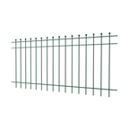 Zaun Como | Pulverbeschichtet RAL 6005 Moosgrün