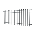 Zaun Como | Pulverbeschichtet RAL 9005 Tiefschwarz